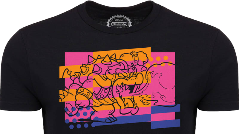 Super Mario Bowser Pop Art T Shirt 4XL